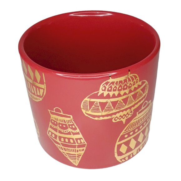 Starbucks Christmas Holiday Mug Red with Gold Ornaments 14 Ounce Coffee Cup - Picture 7 of 7